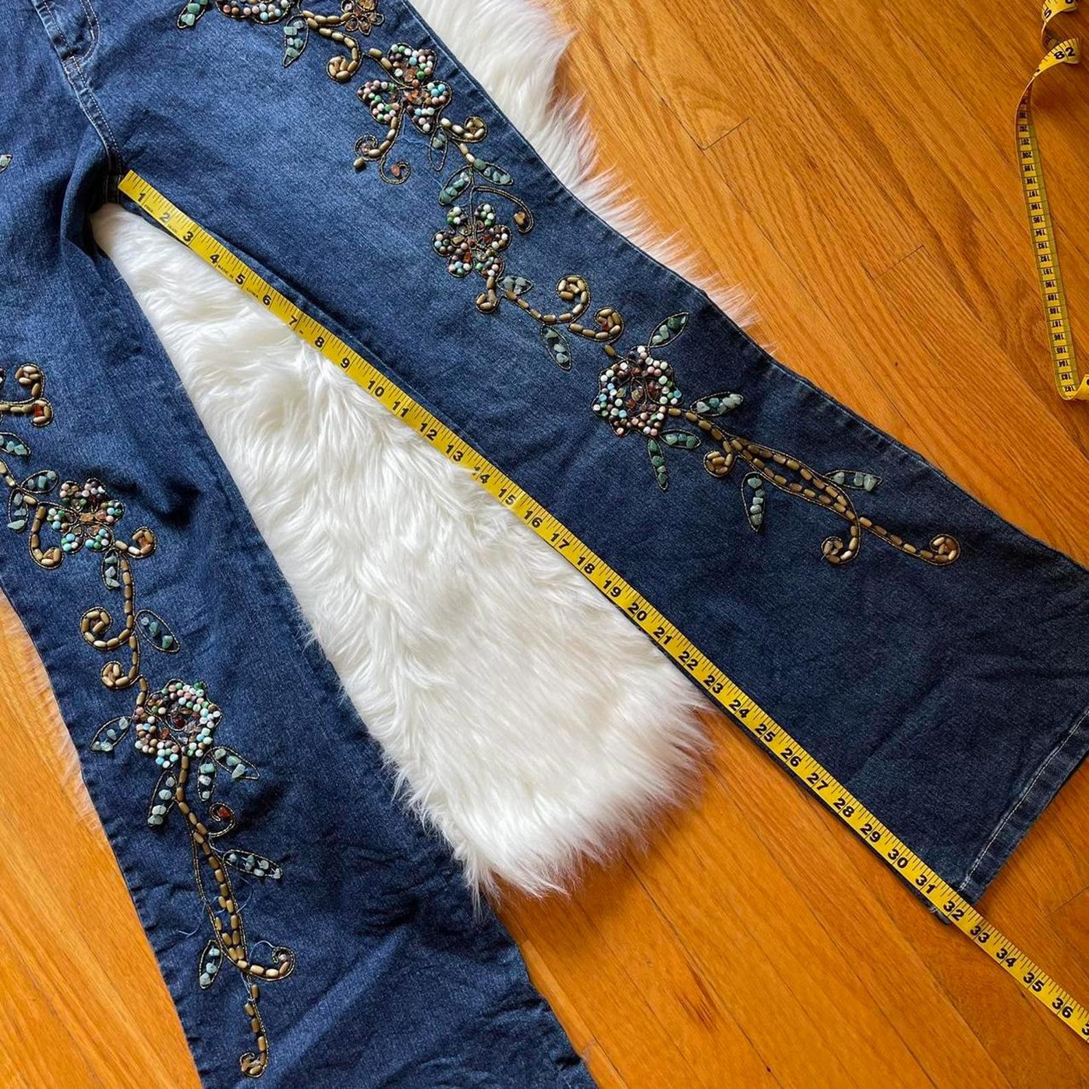 Y2K Embellished Flares (S)