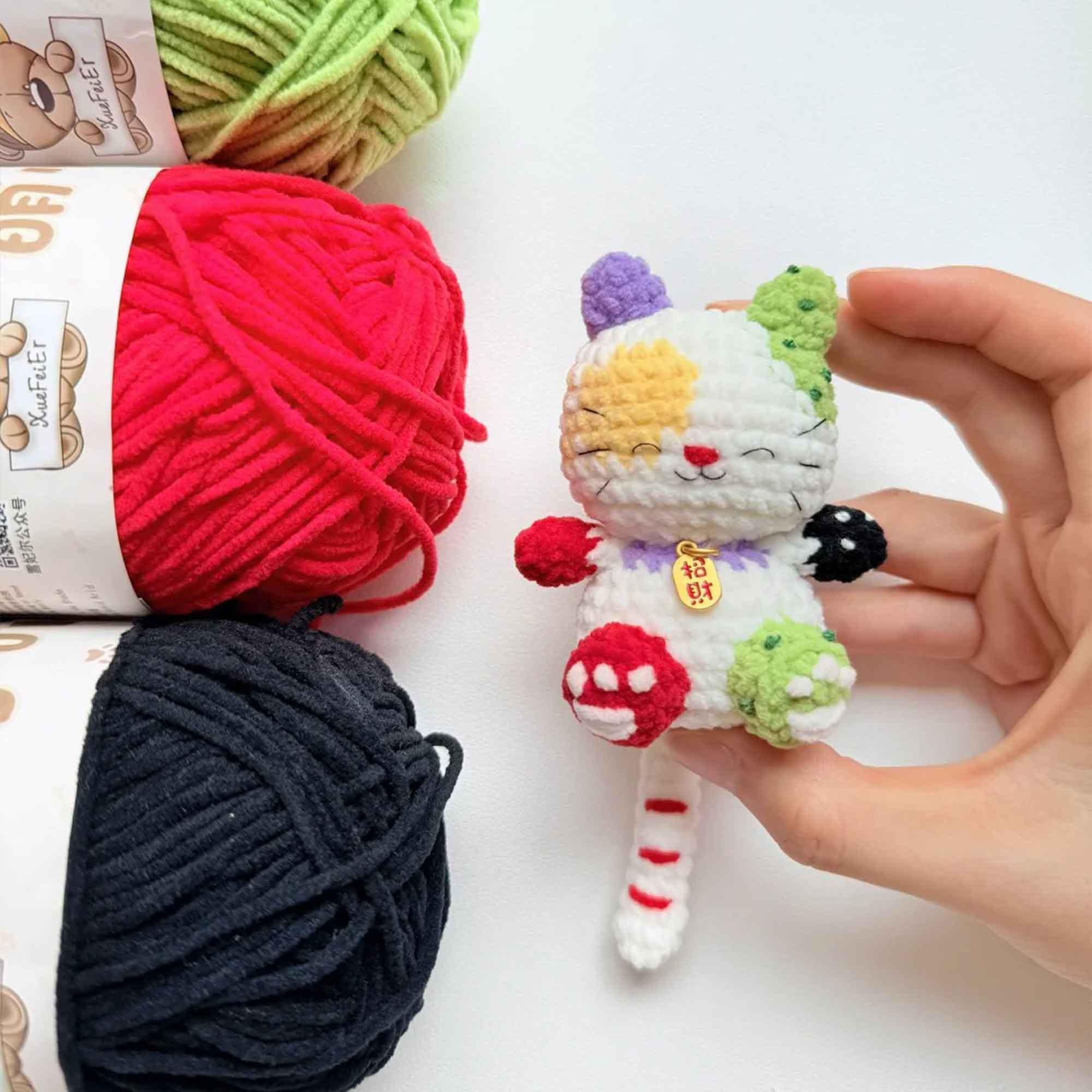 Miffy-Inspired Cat Keychain and Pouch Crochet Pattern