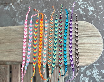 Single Braided Friendship Bracelets Bulk Trendy Colorful 