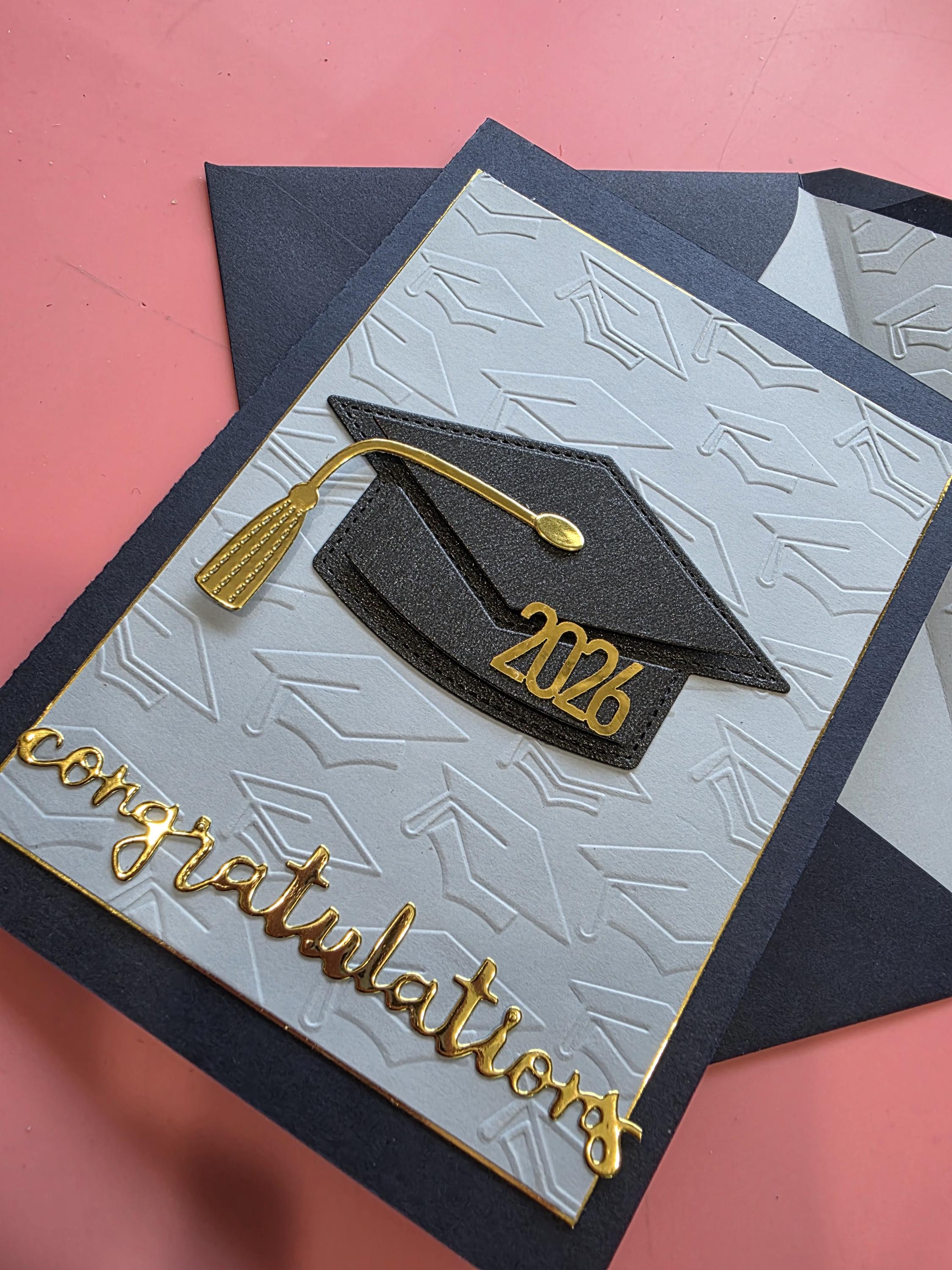 Handmade Graduation Card, Congratulations, Lined Embossed Envelope - Etsy