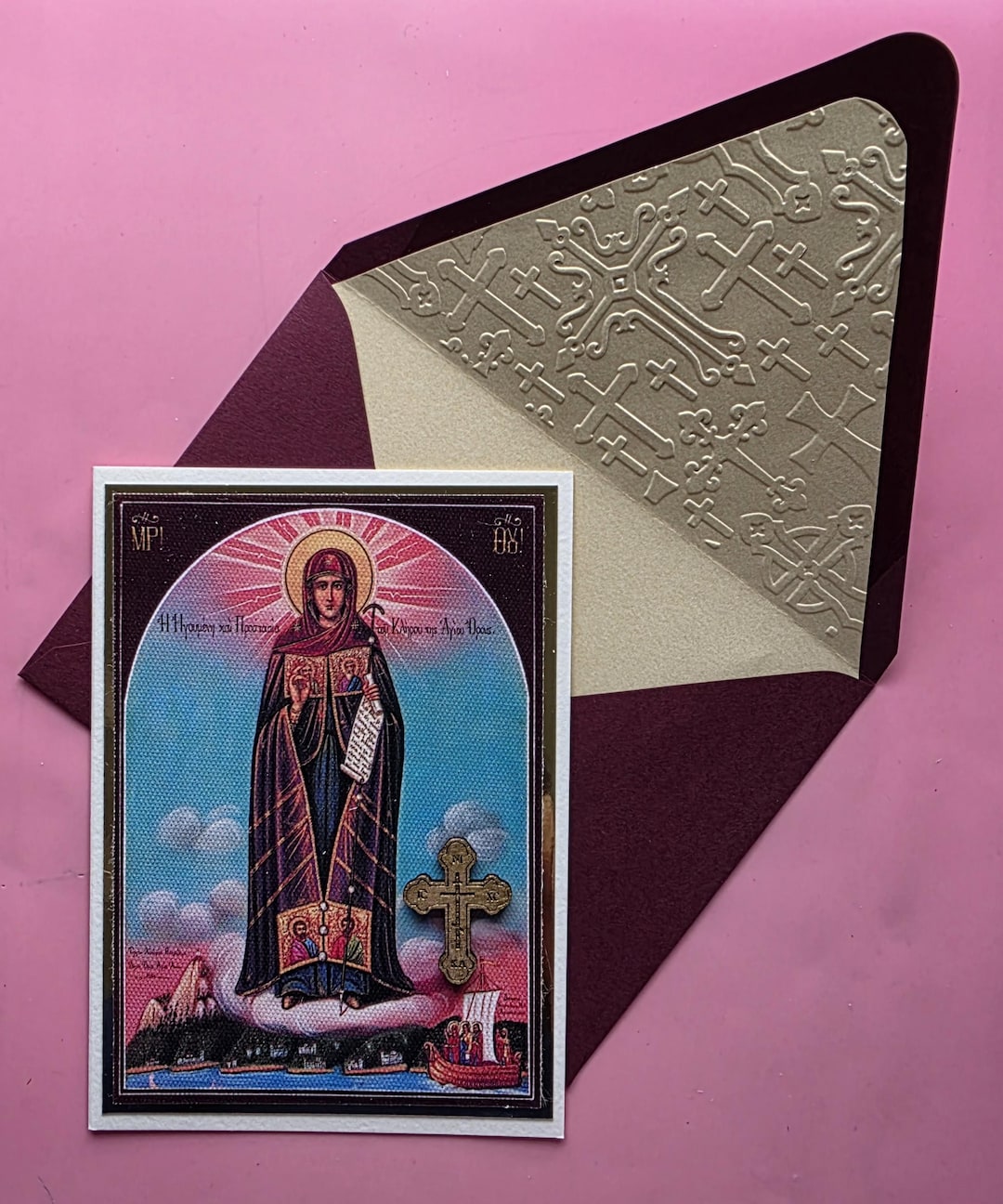 Greek Orthodox Theotokos as the Abbess of Mount Athos Icon Handmade ...