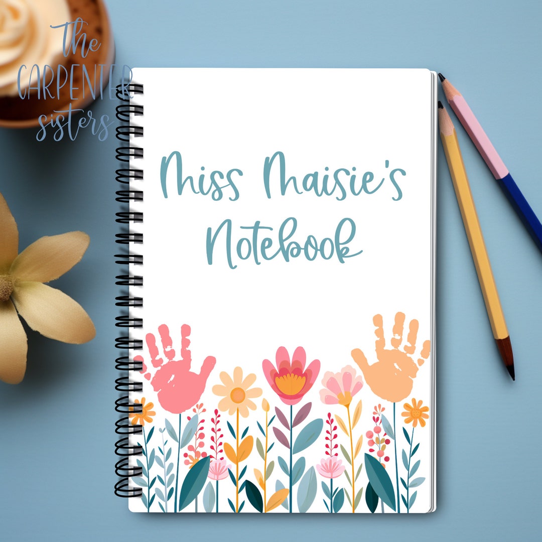 Daycare Teacher's Personalised Notebook, End of Year Gift for Preschool