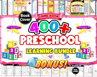 Preschool Learning Activity Book Bundle | 400+ Pages (PDF) - Etsy