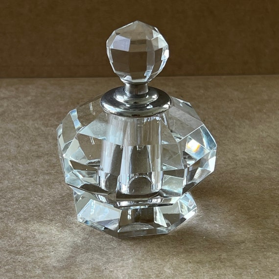 vintage perfume bottle glass - image 2