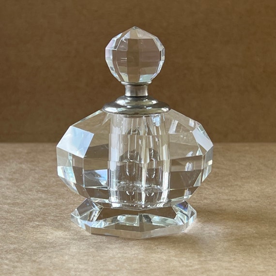 vintage perfume bottle glass - image 1