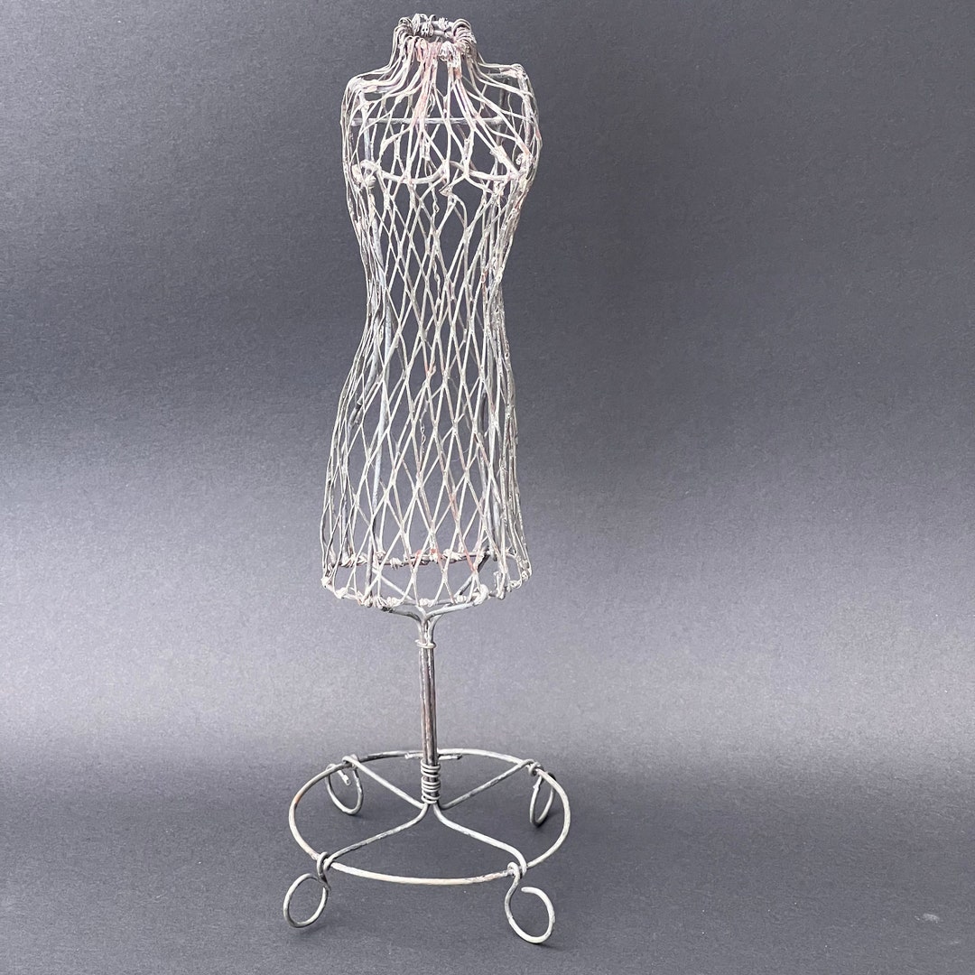 Vintage Wire Dress Form Stand Mannequin Etsy