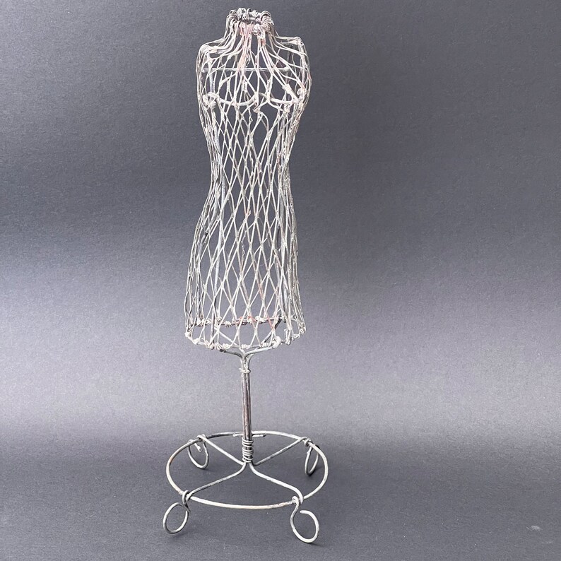 Vintage Wire Dress Form Stand Mannequin Etsy
