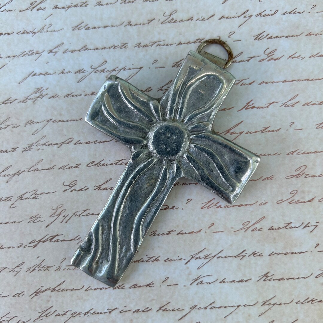 Vintage Wall Cross Mexican Home Decor A90 Etsy