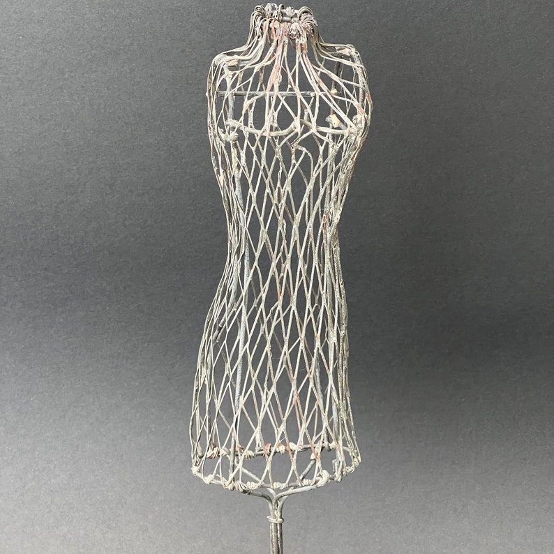 Vintage Wire Dress Form Stand Mannequin Etsy