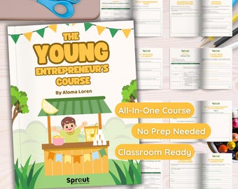Young Entrepreneur’s Course Printable | Kids Entrepreneurship Workbook | Teen Business Planner | Startup Guide for Kids