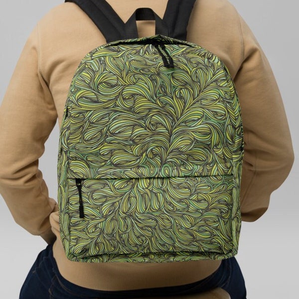 Flowing Ferns Backpack, BackToSchool / College