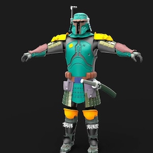 Boba Fett Samurai Armor STL Pack -Nowość w sklepie w niskiej cenie