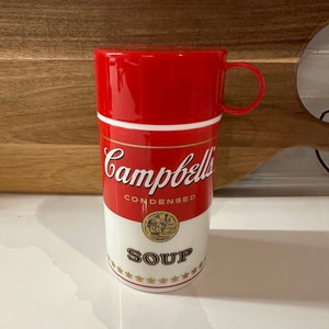 Vintage Campbell's Soup Thermos Soup-Can-Tainer Red/White (Campbell So –  The Nostalgia Den