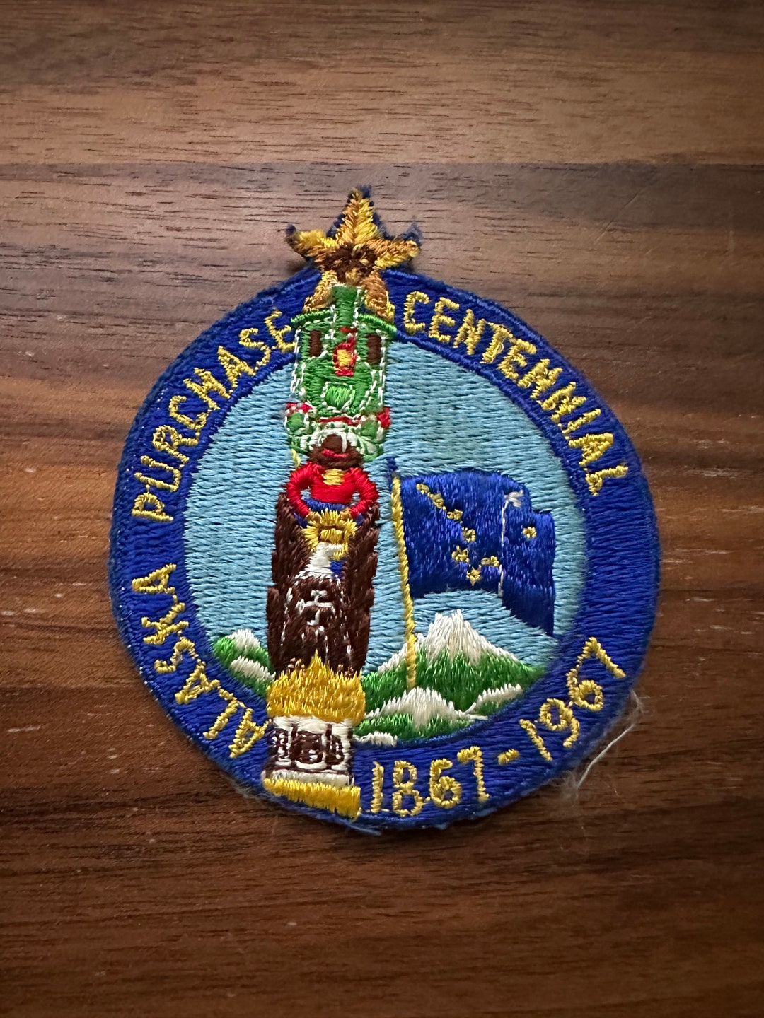 Vintage Alaska Purchase Centennial 18671967 Patch 3 Etsy