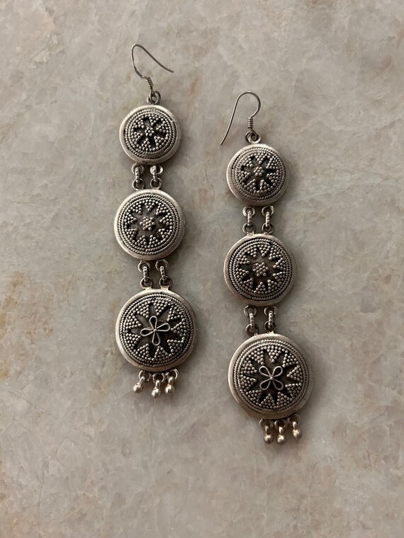 Dangle and Drop Earrings oxidized silver - image 5