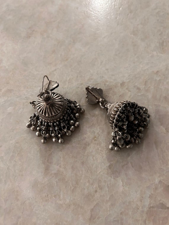 rajasthan silver jhumkas - image 3