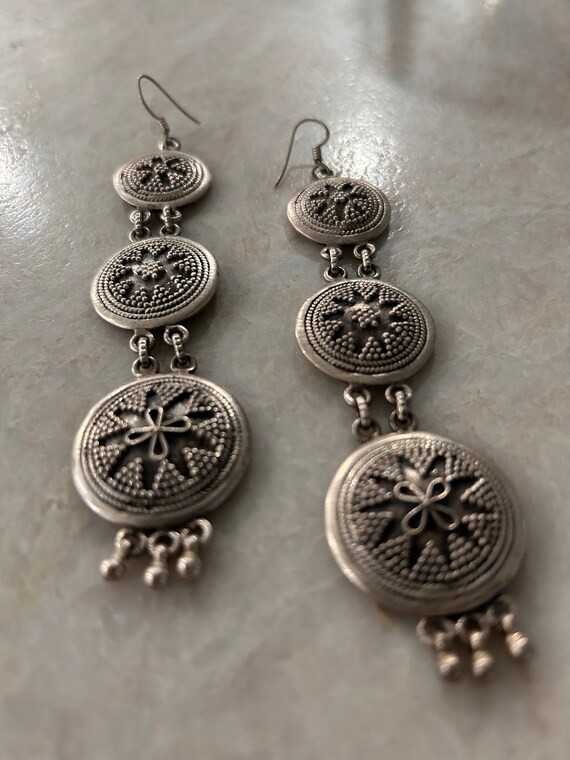 Dangle and Drop Earrings oxidized silver - image 6