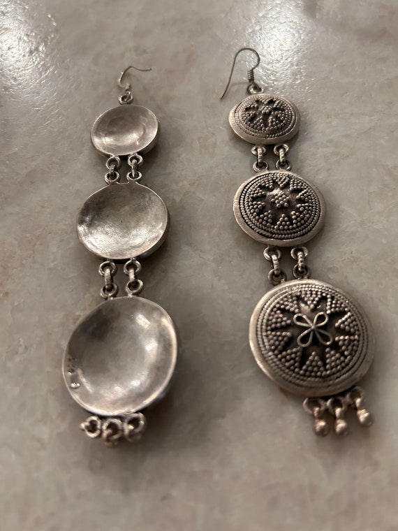 Dangle and Drop Earrings oxidized silver - image 3