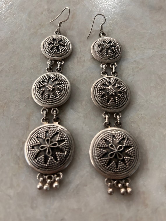 Dangle and Drop Earrings oxidized silver