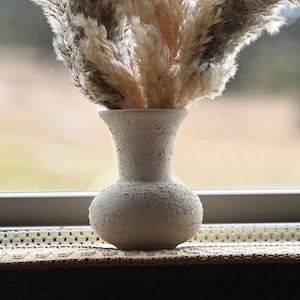 Modern Textured Beige Vase