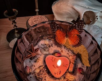 Pink Salt Bowl Kit for Manifesting Light Feminine Energy [Ritual Supplies | Altar Decor | Manifestation]