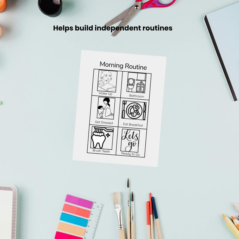 Visual Routine Chart Bundle – Kids' Morning, After School, Bedtime ...