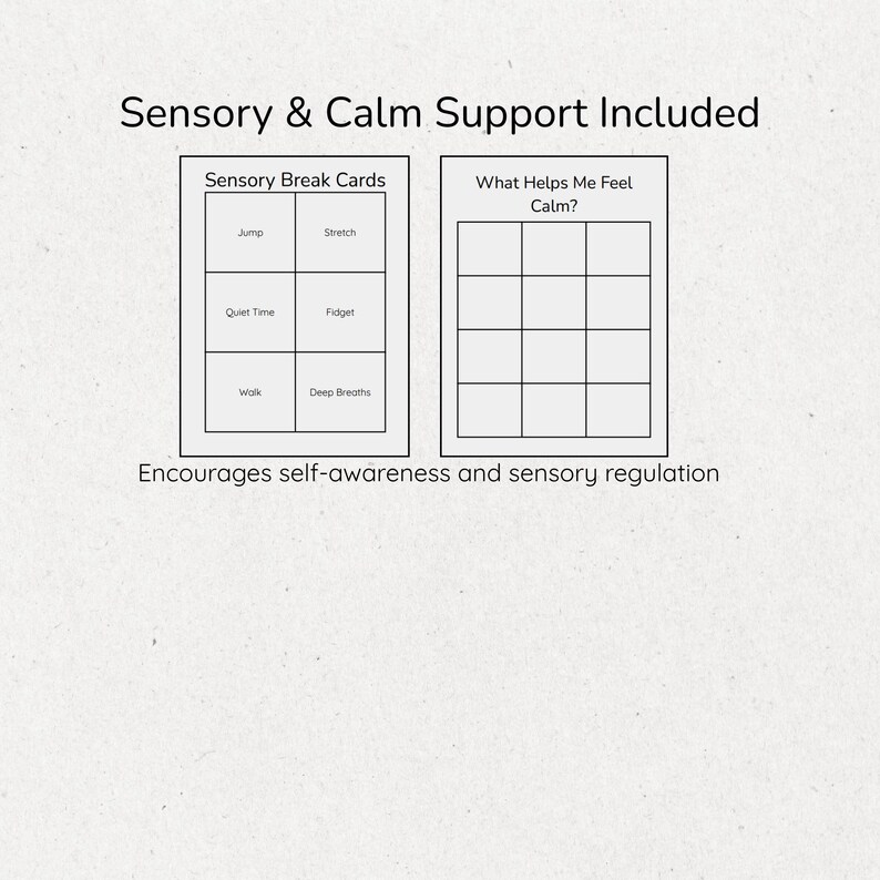 Autism Visual Schedule | Daily Routine, Emotions, Sensory (printable ...