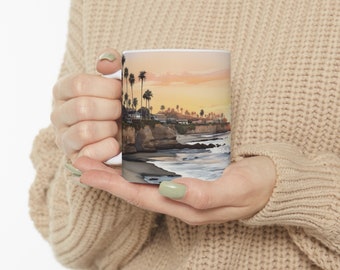 Sunset Cliffs San Diego Sunrise Mug, Great gift for anyone who is missing those beautiful Cliffs in SD!