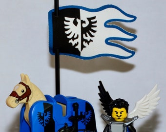 Lego Castle - Fabric Flags, Various styles and factions.  Minifigure scale