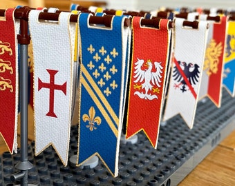 Lego Castle - Fabric Flags and Banners to enhance your builds