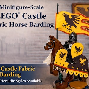 LEGO® Castle Fabric Horse Barding – Minifigure Scale Medieval Joust Accessory