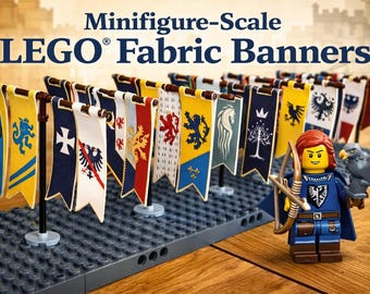 LEGO® Castle Fabric Flags & Banners – Minifigure Scale Medieval Builds