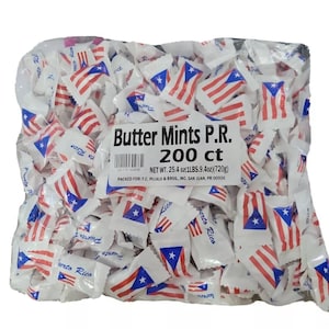 200ct. Butter Mints Candy mit der Flagge von Fuerte Bujo