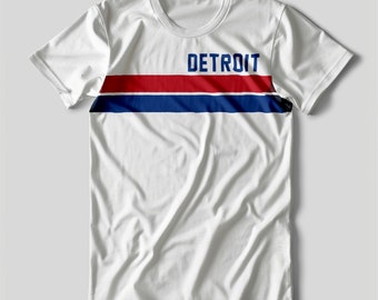 Retro Detroit Basketball 1980s T-Shirt