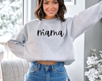Mama Sweatshirt | Mothers Day Gift for Her | Mommy and Me Sweatshirt | New Mom Gift | Mom of Girls Crewneck | Pregnancy Gift | Mom Sweater