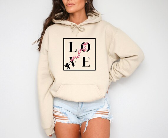 Love Hoodie Couples Matching | Anniversary Gift for Her | Couples Hoodie Set | Gift for Girlfriend | Romantic Hoodie | Valentine Love Gift