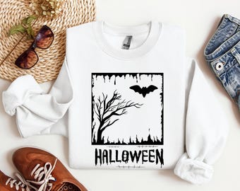 Sweat-shirt d'Halloween - Saison effrayante - Pull d'Halloween - Chemise fantôme