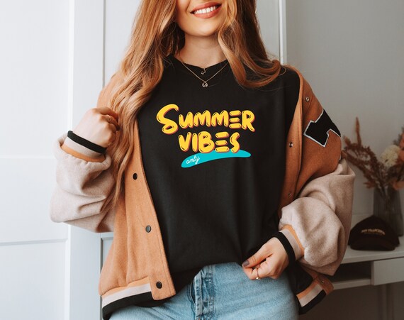 Summer Vibes Only Tee, Cute Summer Shirt, Beach Vacation Shirt, Vacay Mode Tee, Comfort Colors Summer Shirt, Summer Gift for Her