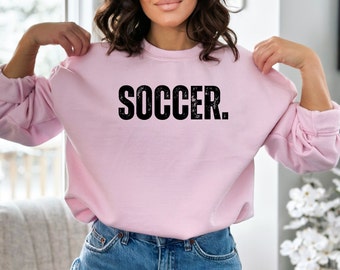 Soccer Sweatshirt | Distressed Soccer Crewneck | Game Day Pullover | Soccer Player Gift | Soccer Girl Sweater | Soccer Fan Team Gift