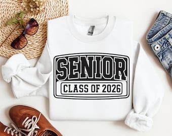 Senior Class of 2026 Sweatshirt | Graduation Gift for Son | Senior Boy Gift | Class 2026 Crewneck | High School Senior Sweater | Grad Gift