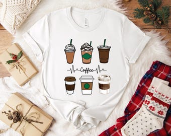 Coffee Addict Shirt | Coffee Lover Gift | Caffeine Tshirt | Coffee Mom Shirt | Coffee Teacher Gift | Cute Coffee Clothes | Caffeine Gift