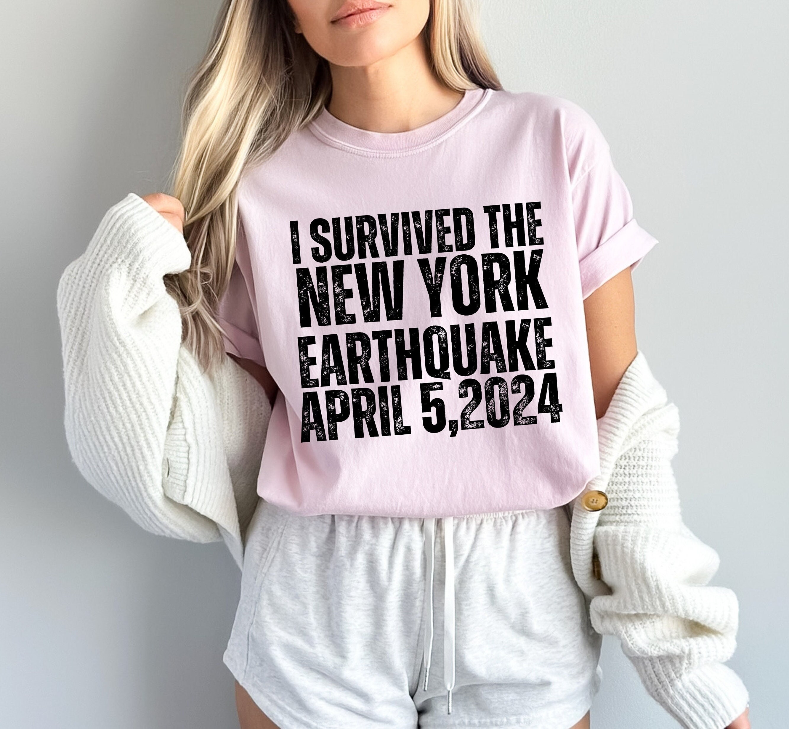 I Survived the Nyc Earthquake Shirt, New York City Sweatshirt, New ...