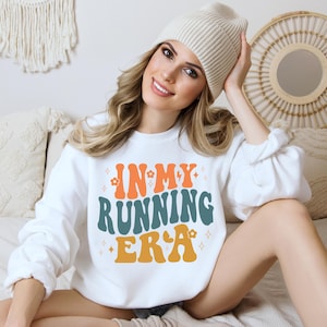 In My Running Era Crewneck Sweatshirt, Marathoner Sweatshirt, Gym Workout Shirt, Runner Shirts Gift, Fitness Sweater, Marathon Running Shirt