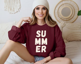 Summer Crewneck Sweatshirt | Beach Girls Trip Sweater | Family Vacation Matching Shirt | Summer Gift for Her | Bachelorette Summer Crewneck