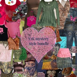 Y2K personalized style bundle, Aesthetic Custom Thrift Pack, Pinterest Board Mystery Box, Vintage, Coconut Girl, downtown girl,  Handpicked