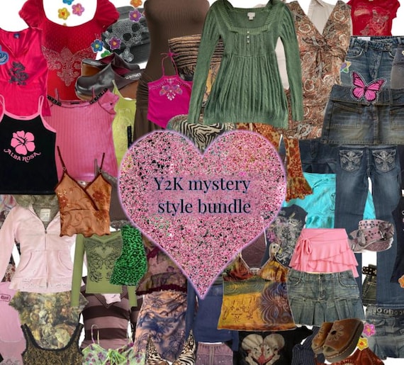 Y2K personalized style bundle, Aesthetic Custom T… - image 1