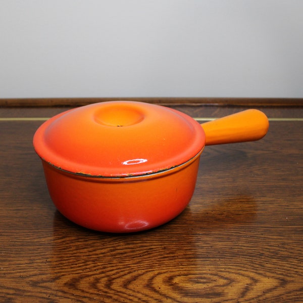 Vintage Le Creuset orange ombre saucepan No. 16