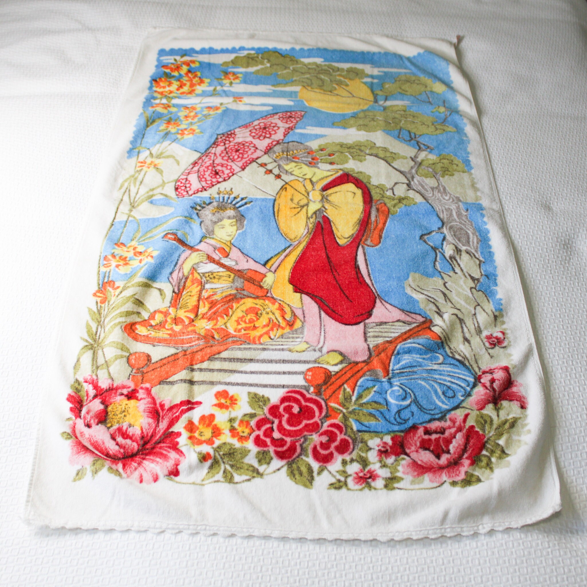 Vintage Tessuti Spugna P. Colombo Italian bath towel