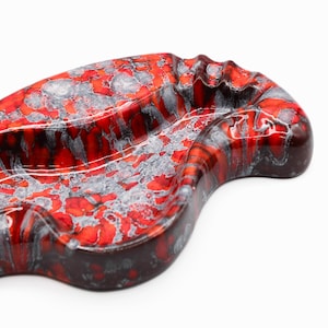 Vintage 1980s ceramic splatter ashtray