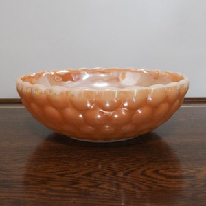 Vintage Anchor Hocking Fire King Peach Lustre bowl